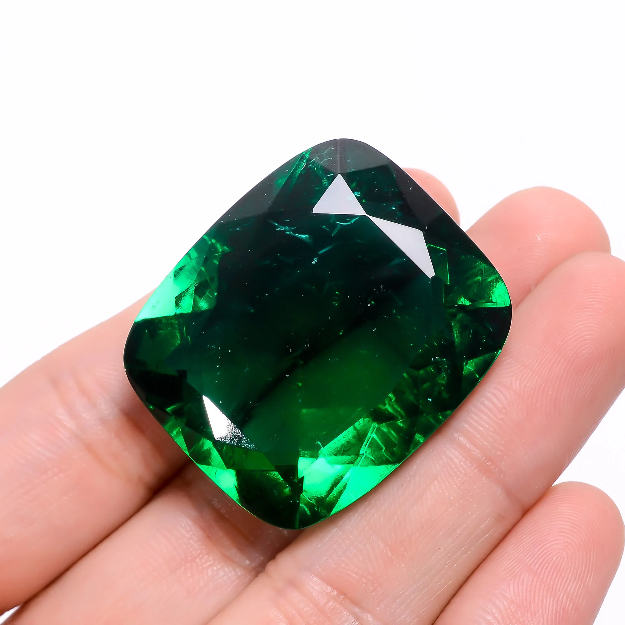 Emerald Shaped Tsavorite Cut